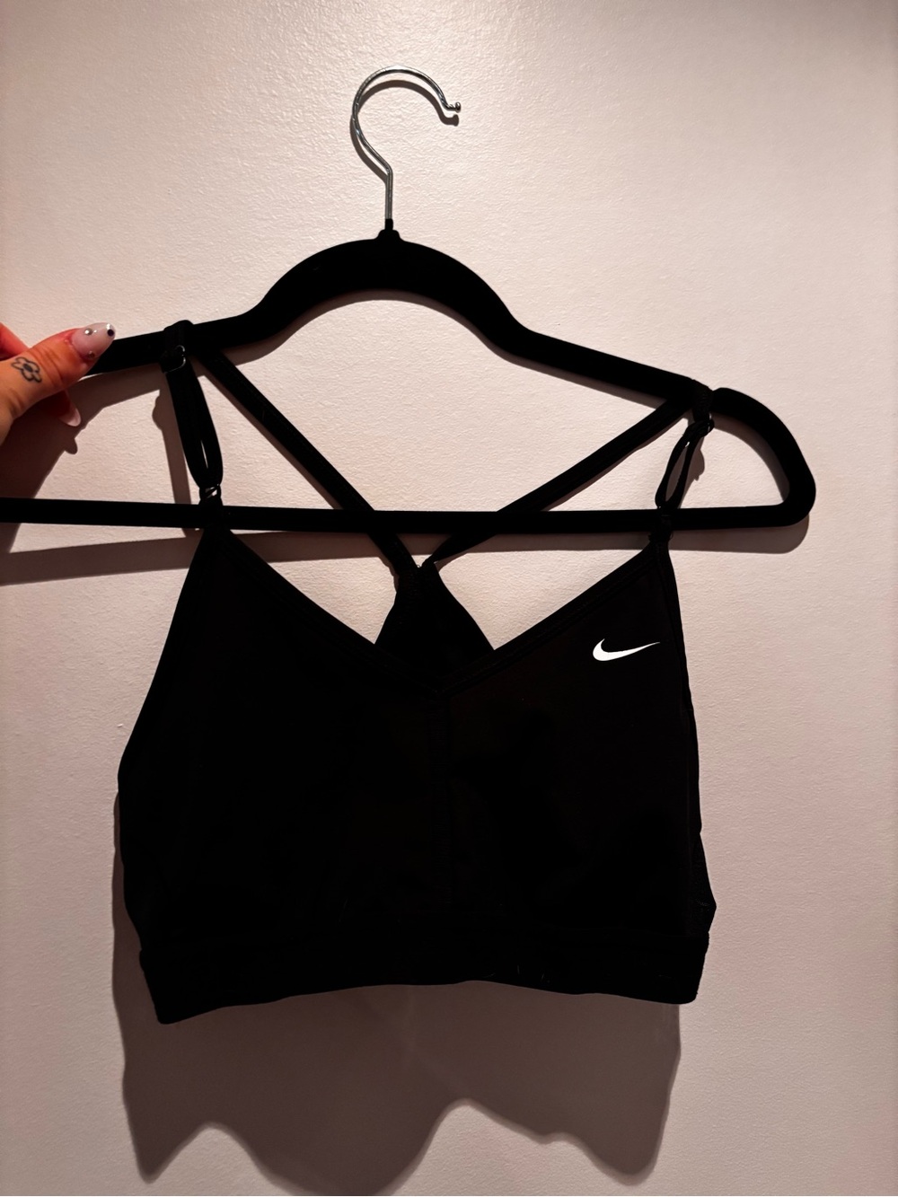 Nike Black Crisscross Lightweight Sports Bra
